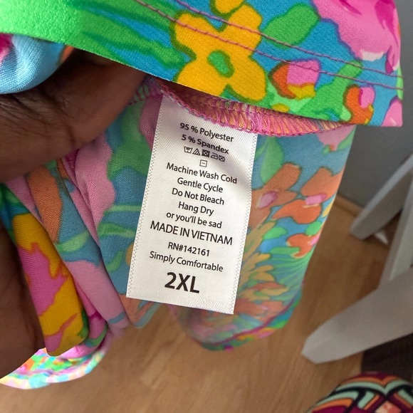 NWT!! 💚💗 LuLaRoe Floral Maxi Skirt - Pink and Blue - Picture 5 of 5